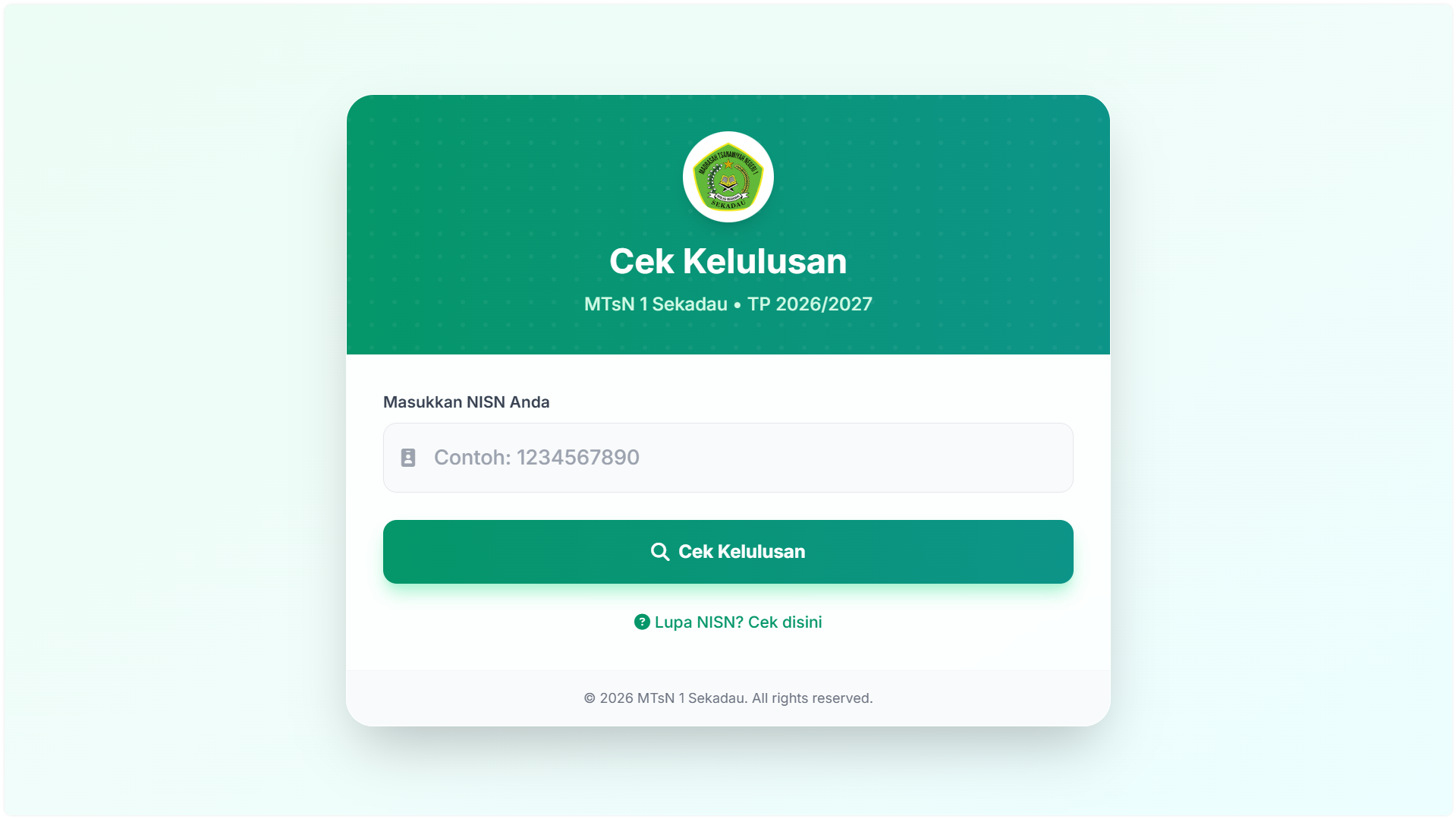 Aplikasi Cek Kelulusan V2